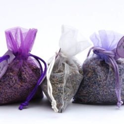 Beutel 'organza' mit Lavendel- + Lavandinblüten