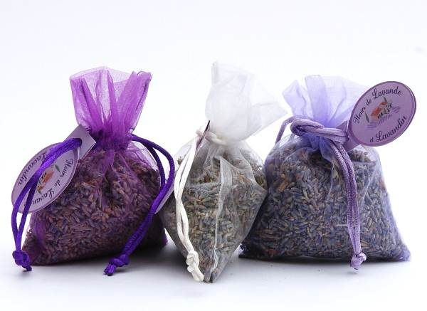 Pouch ‘organza’ of Lavender + Lavandin Flowers