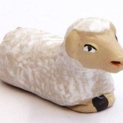 Santon Animal: Sheep sitting (mouton couché)