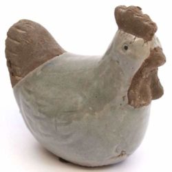 Ceramic Chicken (Céramique Poule gris)