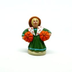 Santon Figure Provence 4 / 5 cm : Woman with Pumpkin