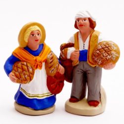 Santon Figures 8 / 9 cm: Baker & Woman Baker
