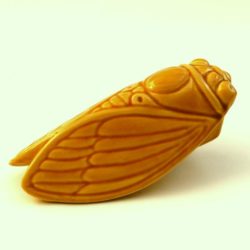 Keramik-Zikade (jaune)