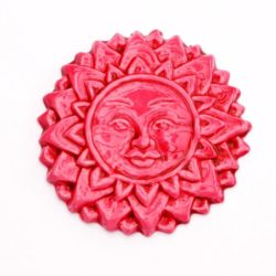 Keramik-Sonne (rose)