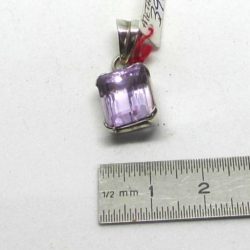 Amethyst pendant on silver