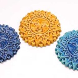 3 Ceramic suns (3 soleil ceramique)