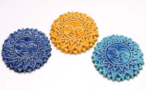 3 Ceramic suns (3 soleile