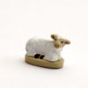 Sheep lying.
