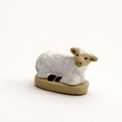 Santon Tiere: Schaf liegend für die Weihnachtskrippe