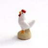 Santon animals white hen for the Christmas crib.