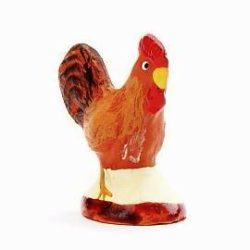 Santon 8 / 9 cm Animal: Cock / Rooster For the Christmas crib.