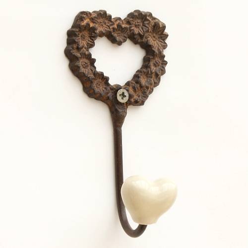 Wall hook: Heart (Crochet Coeur)
