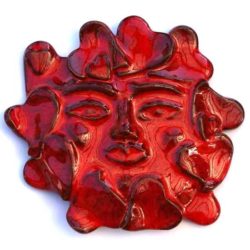 Red Heart Mask ceramique (masque rouge)