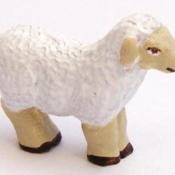 Santon Animal: Sheep standing (mouton debout)