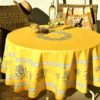 Nappe ronde lavande, jaune