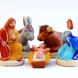 Santon Figures 8/9 cm: Nativity Set of 5 (Nativité)