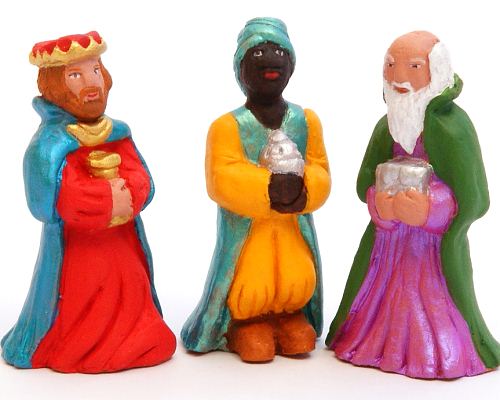 Santon Figure 8/9 cm: The 3 Kings (Rois Mages)