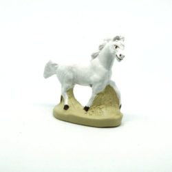 Santon Figure Provence 4 / 5 cm : White Horse for Christmas crib, creche.
