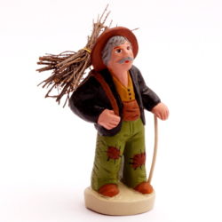 Santon Figure 8 / 9 cm: Man with Bundle of Firewood