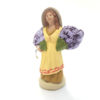 Santon 8 / 9 cm Frau mit Lavendel für die Weihnachtskrippe.