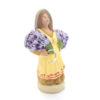 Santon 8 / 9 cm Frau mit Lavendel für die Weihnachtskrippe.