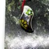 Modernes Schmuckstück, Anhänger aus Silber mit kleinen Peridot.
