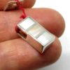 Bijou moderne, pendentif en argent avec de de la nacre