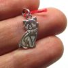 Ce bijou en argent représente un petit chat