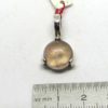 Pendentif quartz rose sur argent