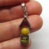 Amber on silver