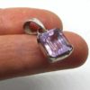 Pendentif améthyste sur argent