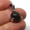Pendentif Quartz fumé sur argent
