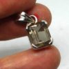 Pendentif Quartz fumé taillé sur argent