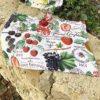 Set de table Groseille en coton enduit.