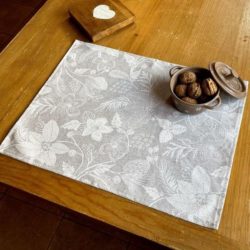Tischset Schneeglöckchen aus beschichteter Baumwolle